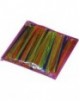 Palillos plástico 8cm multicolor, 100u