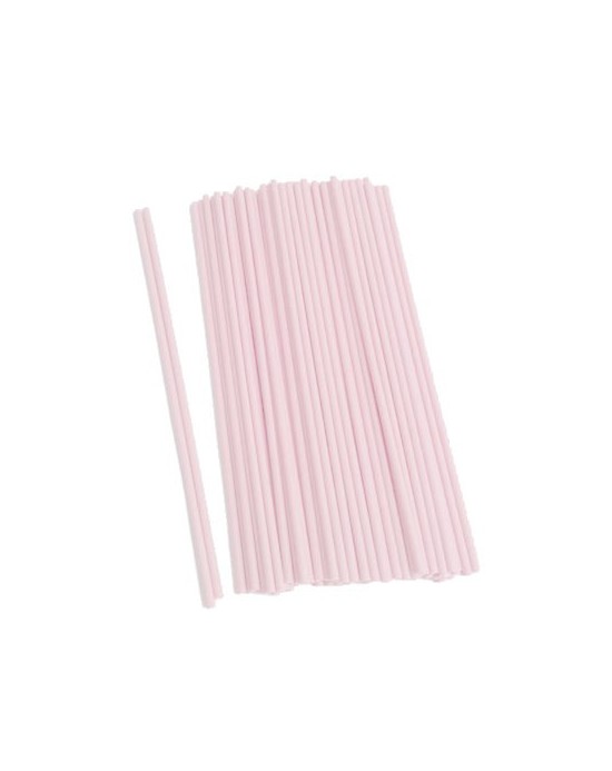 Palo plástico blanco 25cm x 5mm, 100u