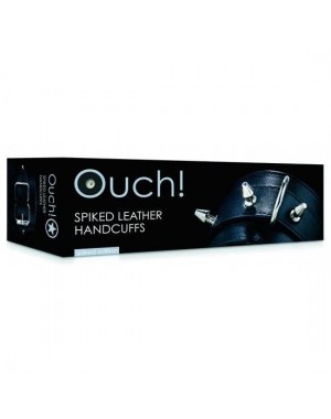 Ouch! Esposas de Cuero con Tachuelas