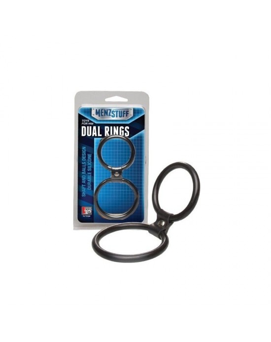 Anilla Doble Silicona [Negro]