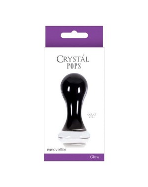 Dildo de Cristal Pops Pequeño [Negro]