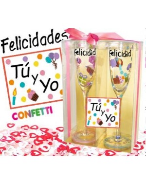 Felicidades Tu y Yo [Copas y Confetti]