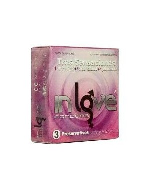 Pack 24 Condones inLove Tres Sensaciones [3und]