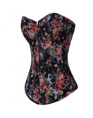 Corset Flower Negro [M]