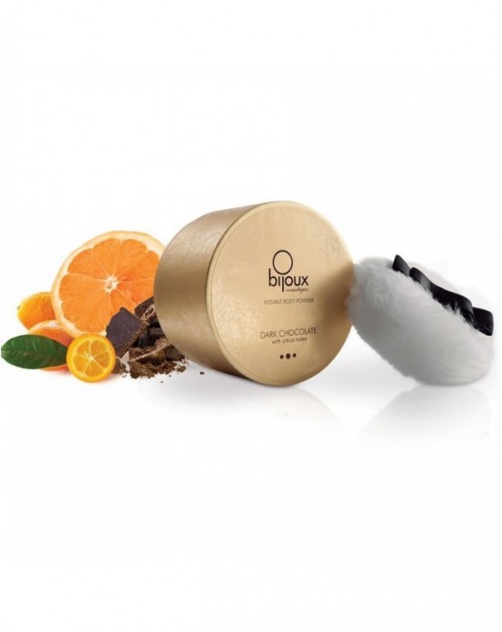 BIJOUX POLVOS COMESTIBLES CORPORALES DE CHOCOLATE NEGRO