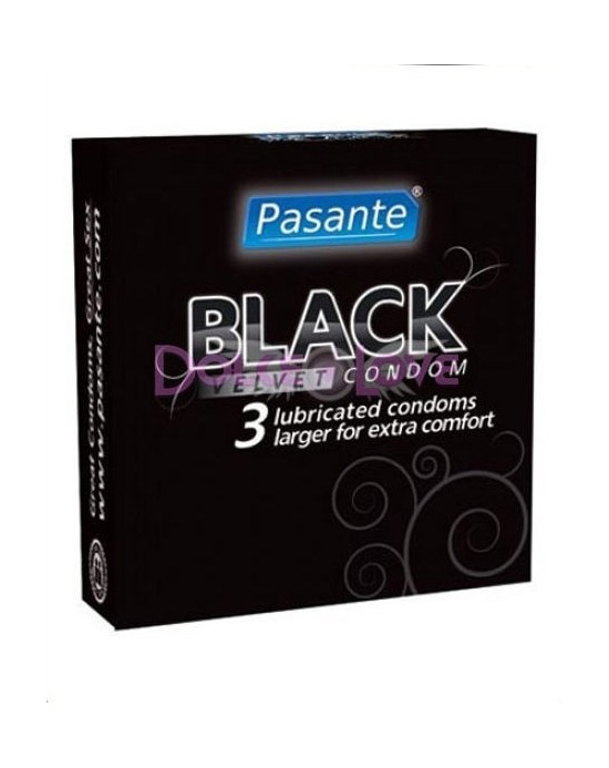 Condones Pasante Black Velvet [3un]