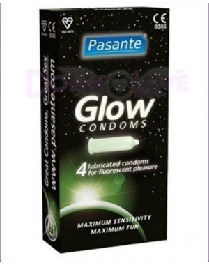 Condones Pasante Fluorescentes [4un]