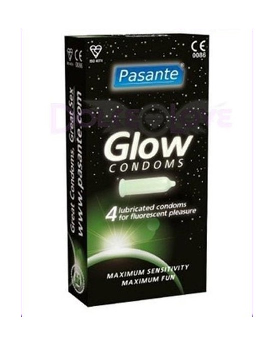 Condones Pasante Fluorescentes [4un]