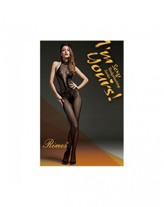 BodyStocking Rimes 7085 [TU] [Negro]