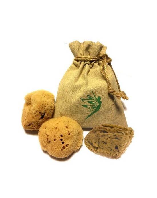 3 Tampones Esponjas Marinas Naturales [M]