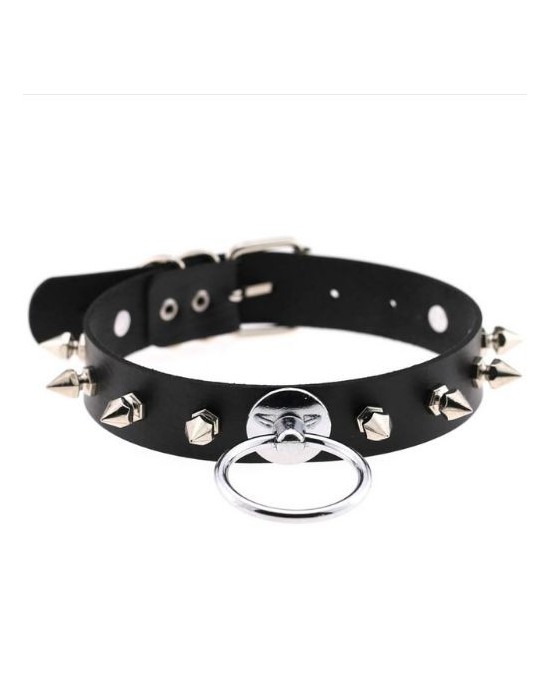 Collar con Pinchos [Negro]