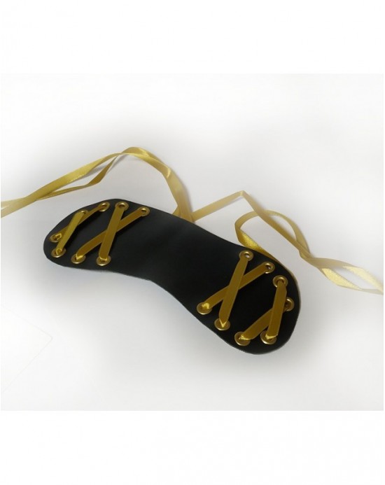 Antifaz de Cuero y Cinta Artesanal