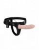 Arnes con Dildo Realistico Hueco y Vibración [15.5cm]
