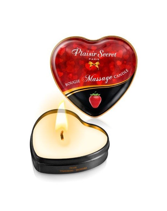 Vela Masaje Corazón [Fresa] [35ml]