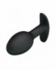 Plug Anal Silicona con Bola [Negro]