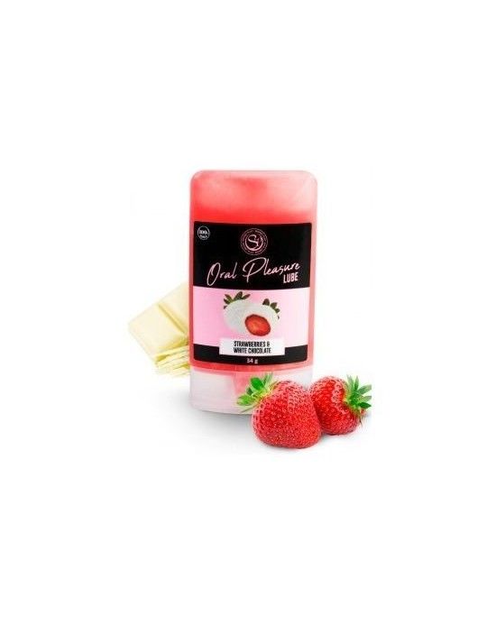 Lubricante Comestible [Fresas y Chocolate Blanco] [34g]