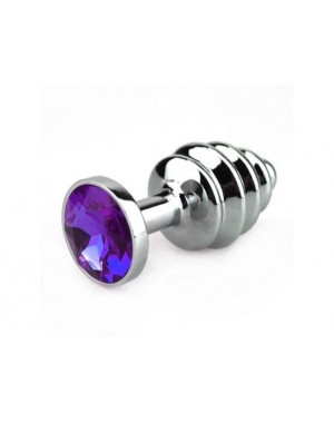 Mini Plug Metal Ribeteado Joya