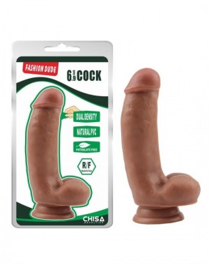 Dildo Dual Density [17.2cm] [Bronceado]