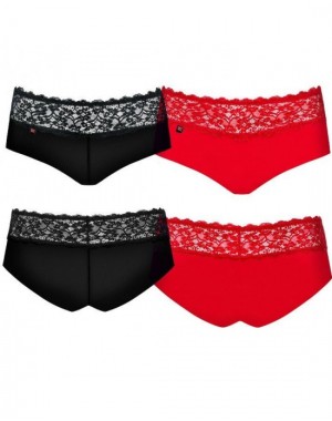 Pack 2 Shorties Lacea [Rojo y Negro] [S/M]