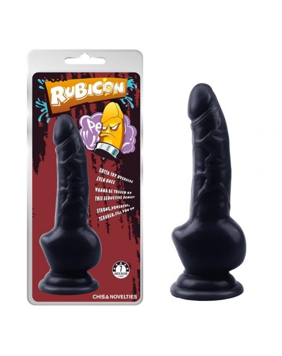Dildo Obsidian Intruder [18x3.2cm] [Negro]