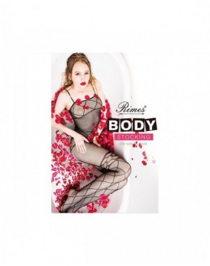 Bodystocking Rimes 7075 [Negro] [TU]