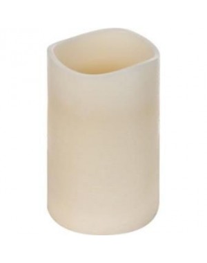 Vela Led Marfil Cilindrica