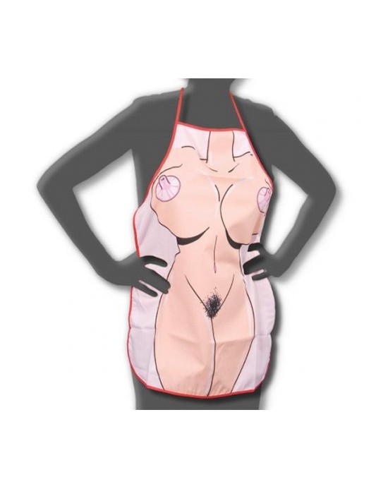 Delantal Sexy Mujer Desnuda