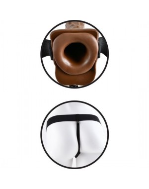 Arnes Hueco con Dildo Realistico Mulato [19cm]