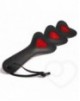 Paddle Heart en Cuero [Negro-Rojo]