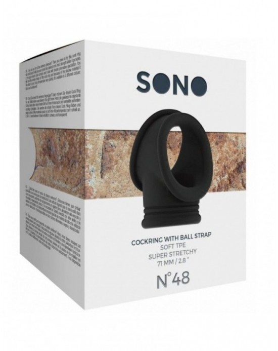 Anillo Sono para Pene y Testiculos Nº48 [Negro]