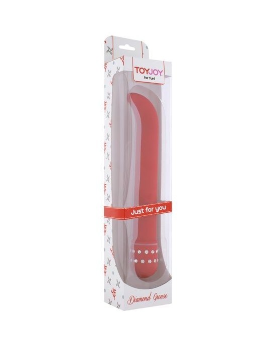Vibrador G-Sense con Diamantes [Rojo]