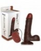 Vibrador Realistico Real Rapture Fire Passion [8'] [Negro]