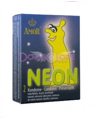 Condones Neon, 2u, Amor