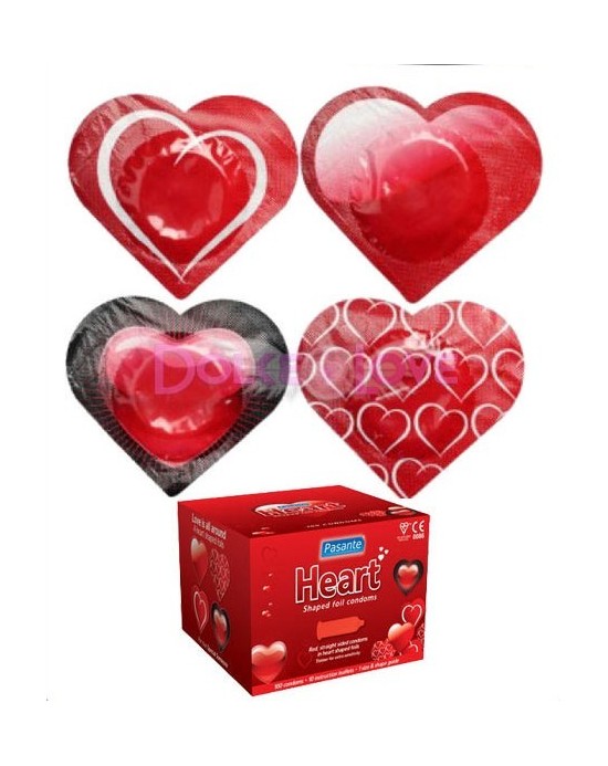 Preservativos Pasante Heart, 100u