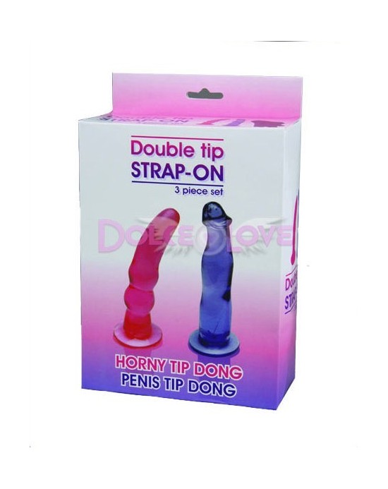 Kit Arnés con 2 Dildos, Minx