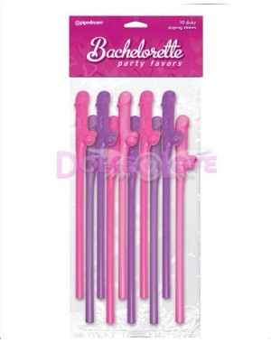 Pajitas con forma de pene