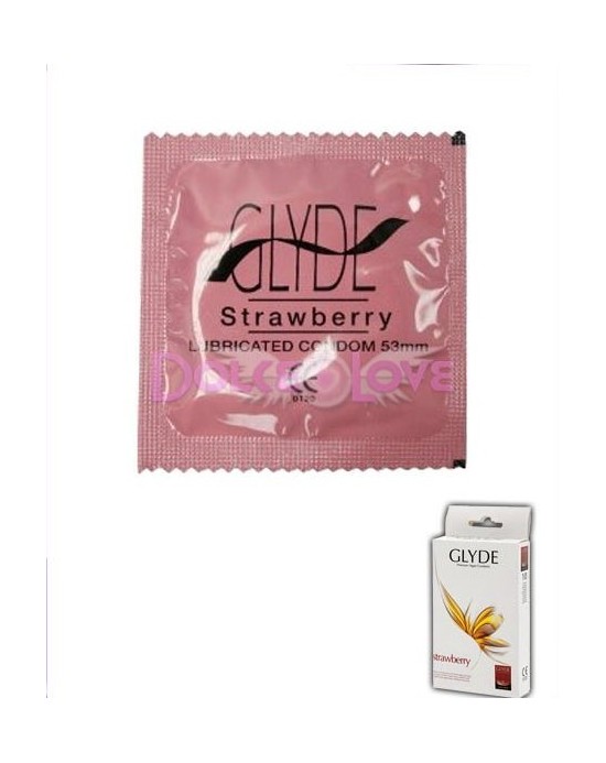 Condones Glyde Fresa, 10u