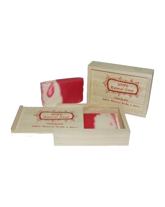Cajita Madera para Jabón, con tapa