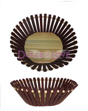 Cesta de Bambú (redonda 24cm), Especial Lotes