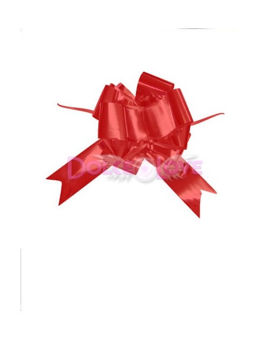 Lazo Aut Metal Rojo 5cmx166cm, 5u